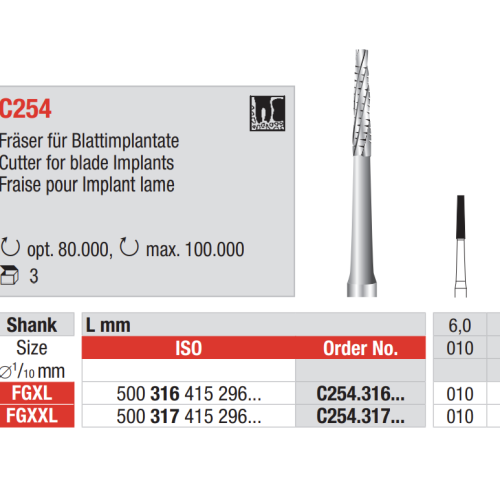 C254A Benfres FGXXL 012, 3 stk